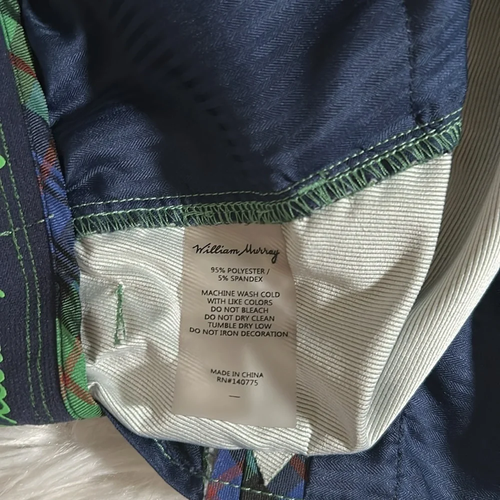 William Bill Murray Golf Pants Men's Performance Stretch Olive Green Size 32